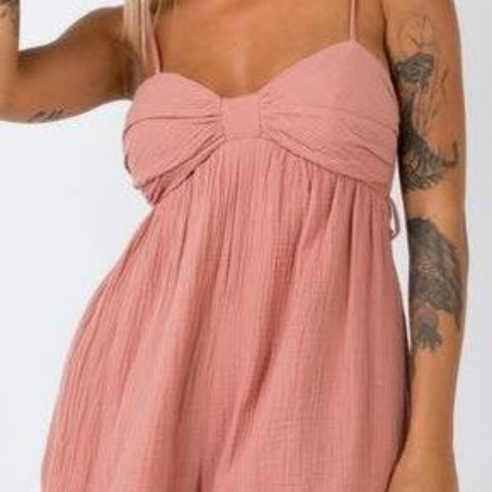 James day playsuit rose